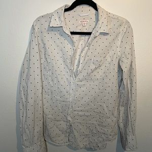 Merona polka dot button down
